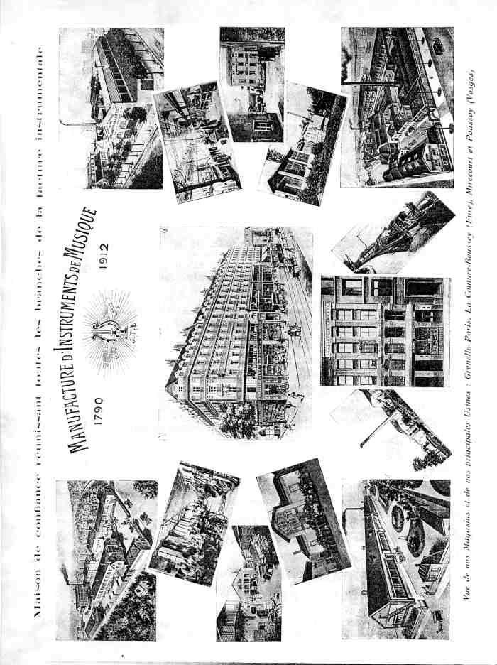 Catalogue 1912 de la maison de lutherie Jrme Thibouville-Lamy  Mirecourt.