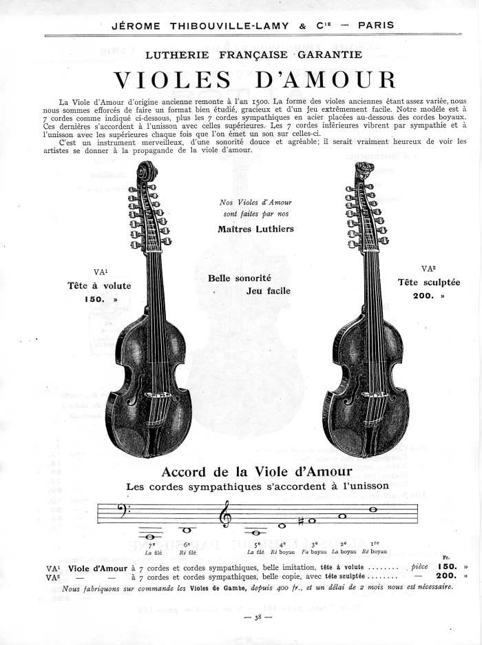 Catalogue 1912 de la maison de lutherie Jrme Thibouville-Lamy  Mirecourt.