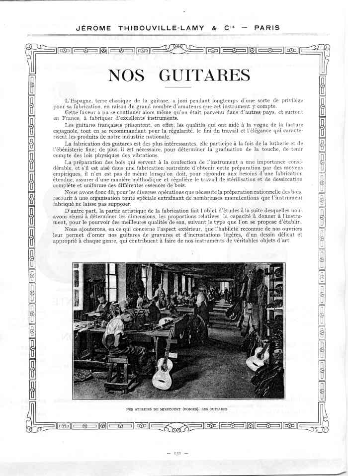 Catalogue 1912 de la maison de lutherie Jrme Thibouville-Lamy  Mirecourt.