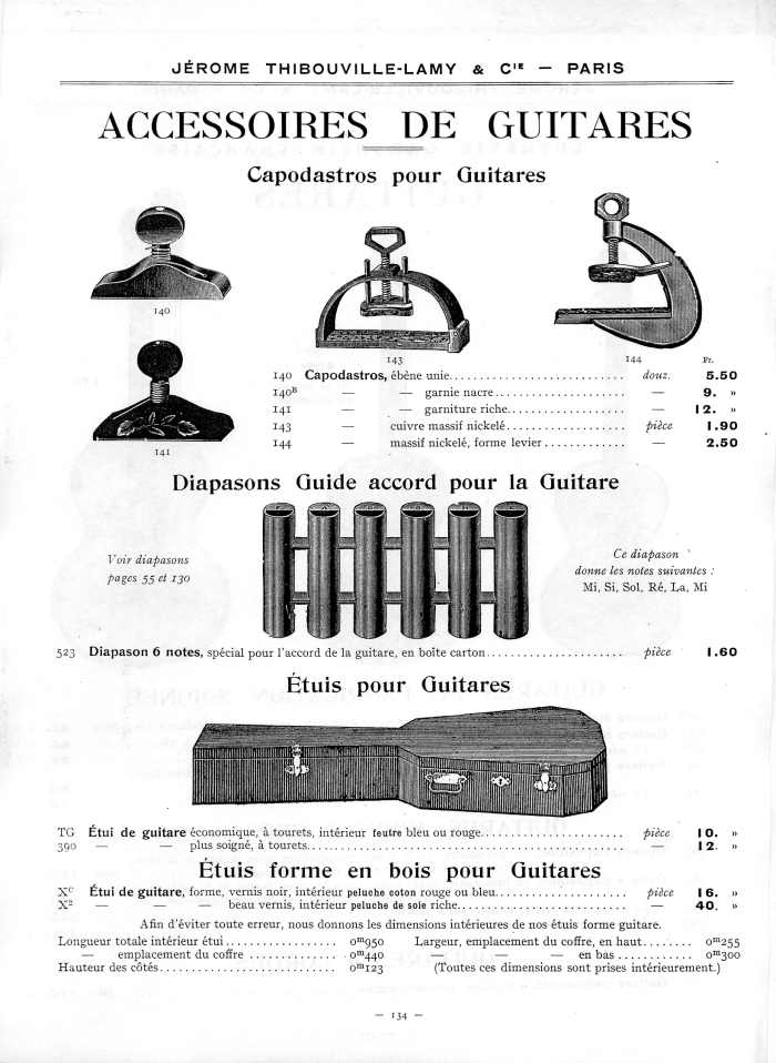 Catalogue 1912 de la maison de lutherie Jrme Thibouville-Lamy  Mirecourt.