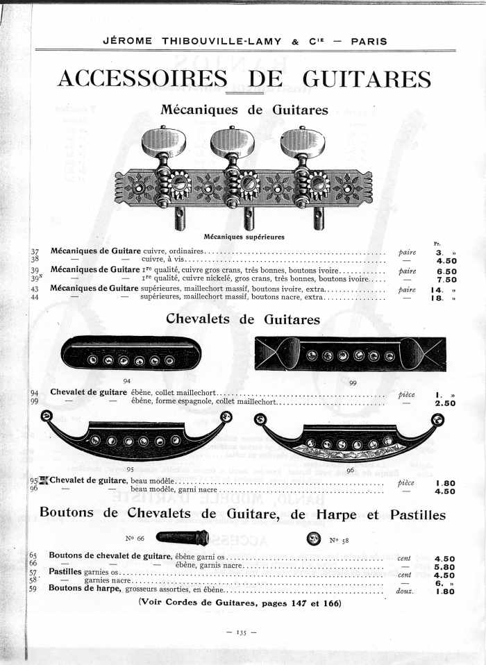 Catalogue 1912 de la maison de lutherie Jrme Thibouville-Lamy  Mirecourt.