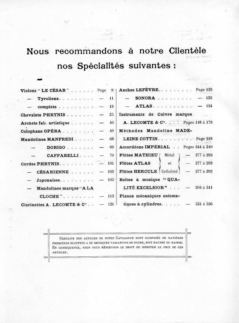 Catalogue C et J Ullmann, Paris 1907.