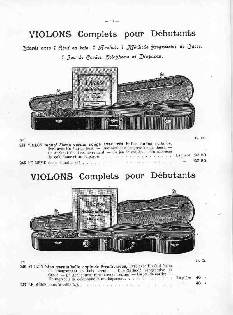 Catalogue C et J Ullmann, Paris 1907.