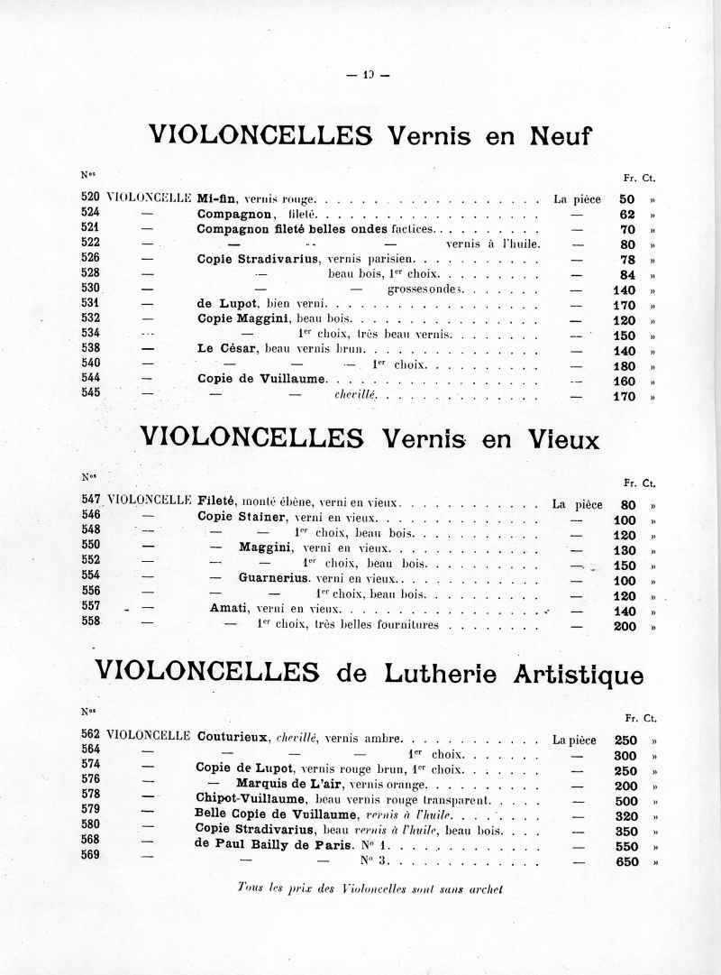 Catalogue C et J Ullmann, Paris 1907.