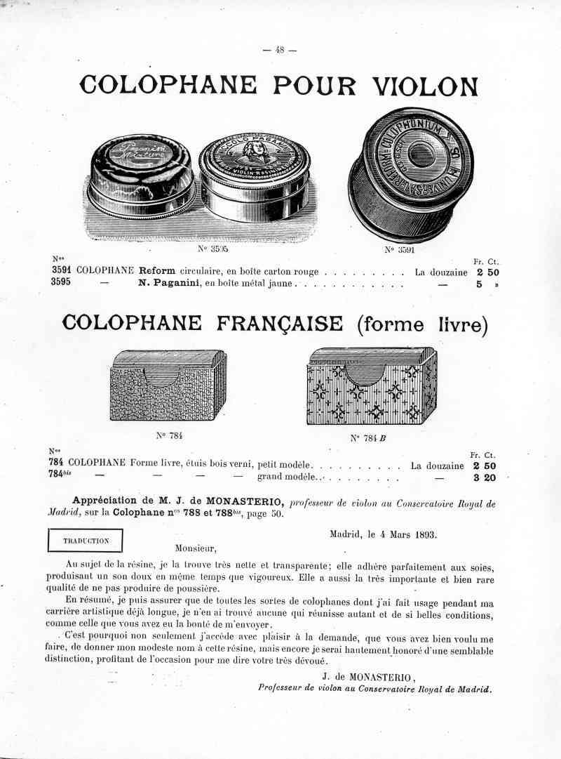 Catalogue C et J Ullmann, Paris 1907.