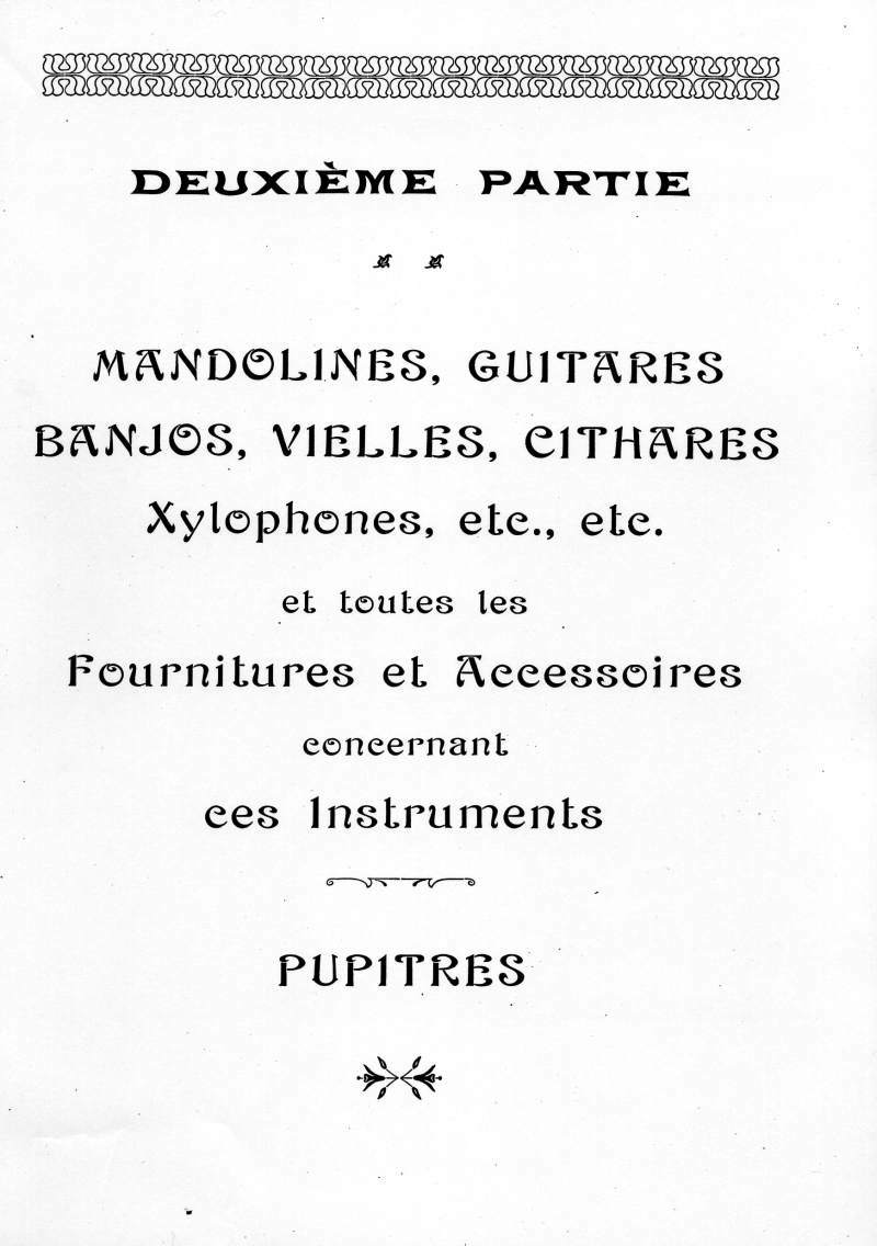 Catalogue C et J Ullmann, Paris 1907.