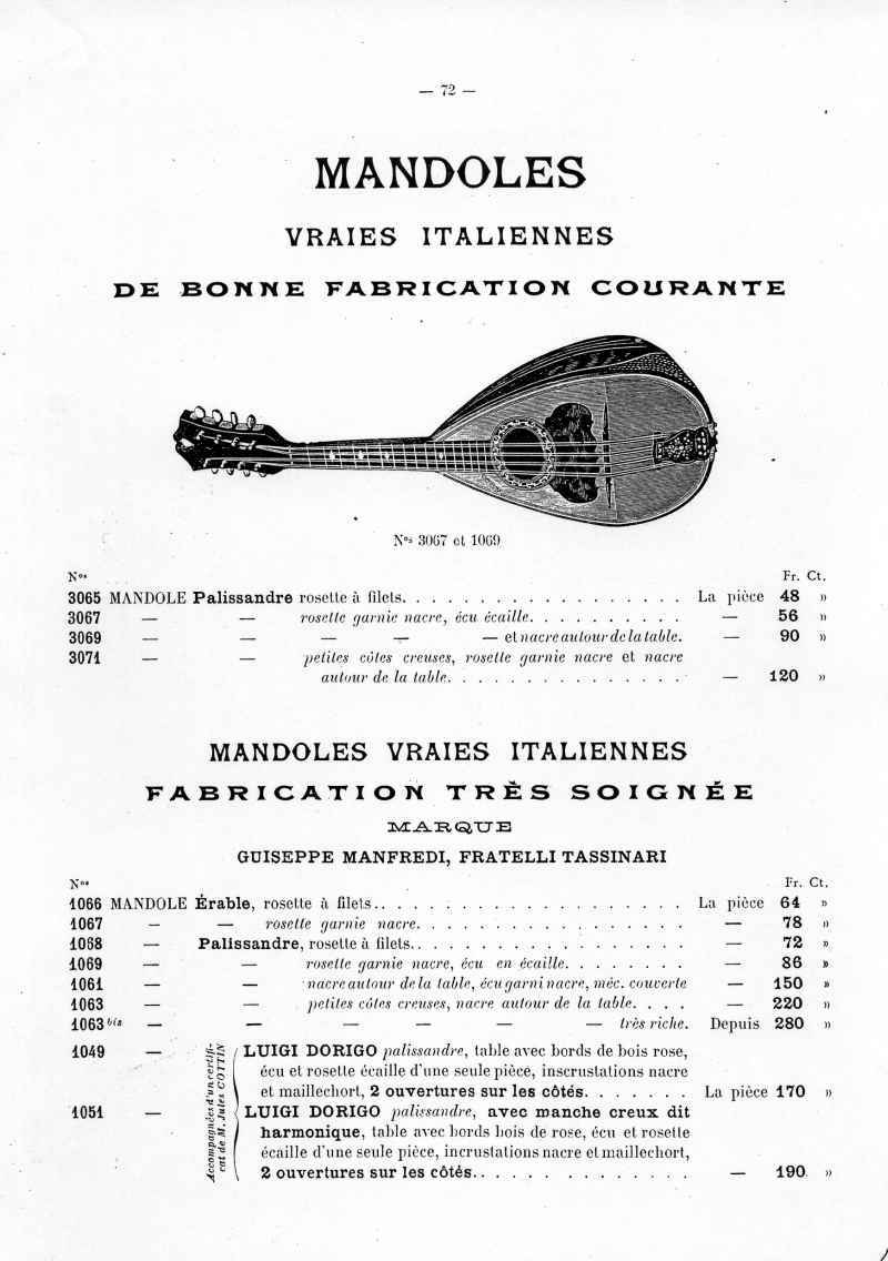 Catalogue C et J Ullmann, Paris 1907.