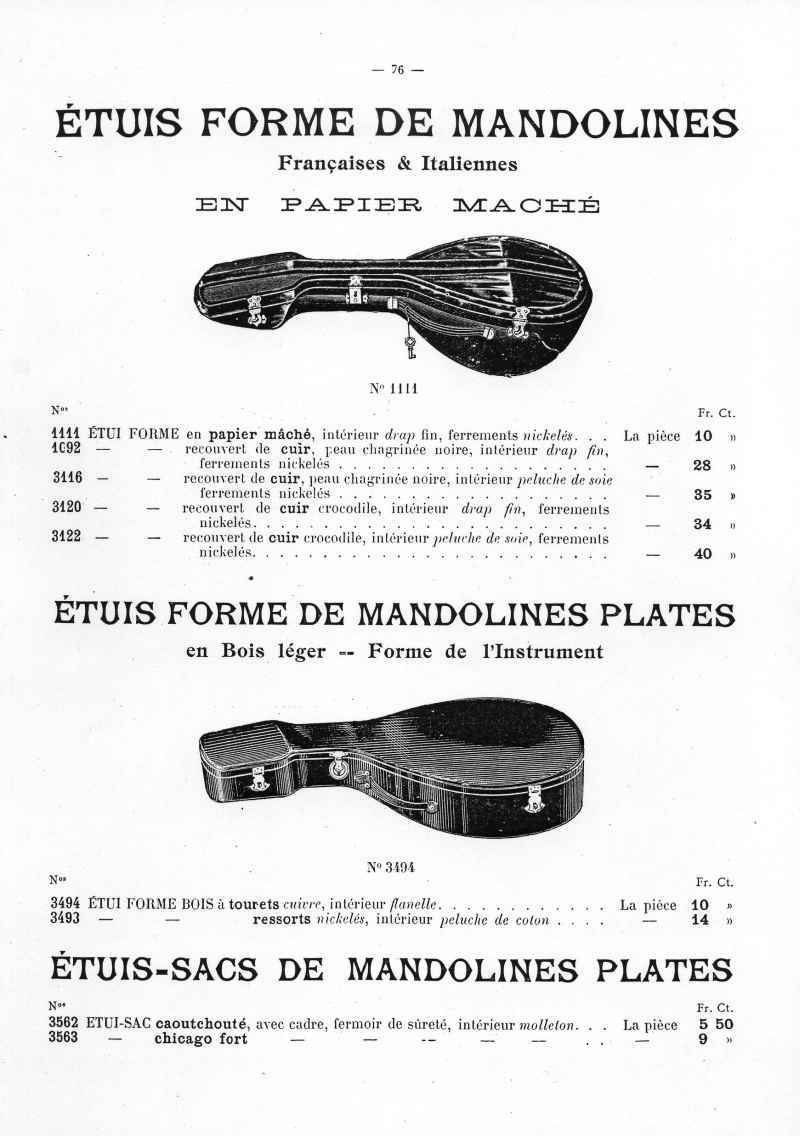 Catalogue C et J Ullmann, Paris 1907.