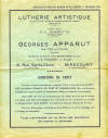Georges Apparut, tarif de 1932.
