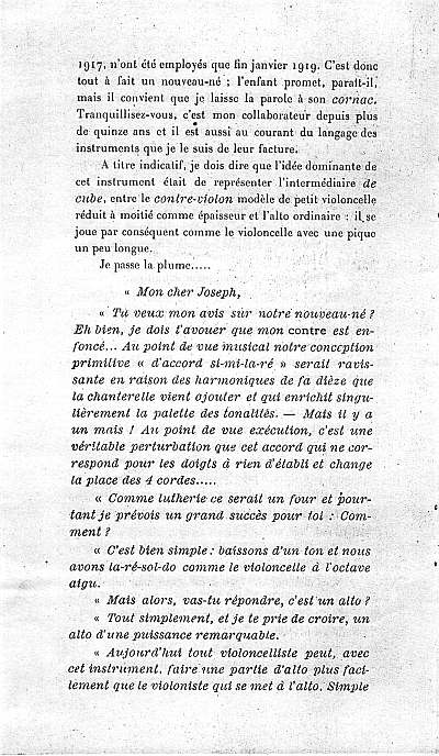 La lutherie pendant la guerre de V.J. Charotte  Mirecourt.