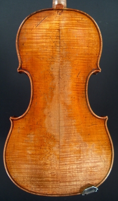 Violin Johann Christian Ficker. 18th century in Markneukirchen. back