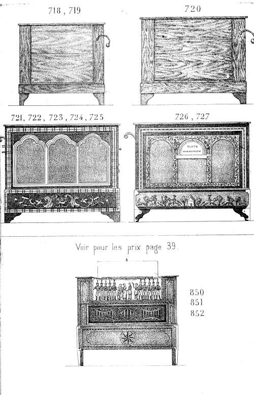 Catalogue 1867 de la maison de lutherie Jérôme Thibouville-Lamy à Mirecourt.