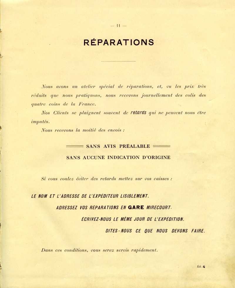 Catalogue gnral de lutherie Laberte  Mirecourt. 1912.