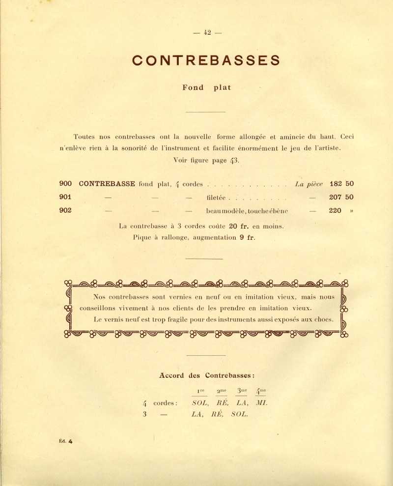 Catalogue gnral de lutherie Laberte  Mirecourt. 1912.