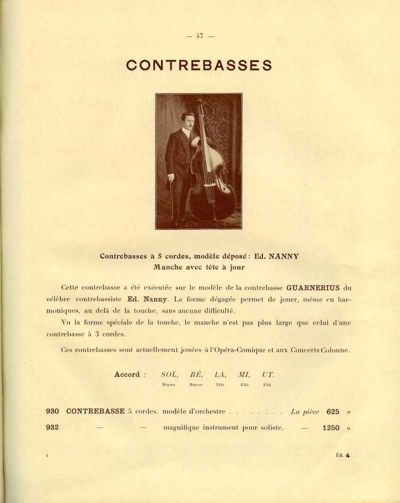 Catalogue gnral de lutherie Laberte  Mirecourt. 1912.