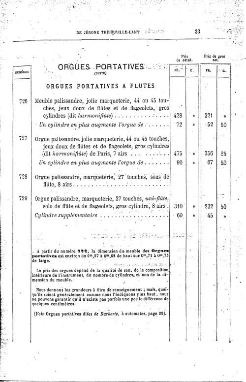 Catalogue 1867 de la maison de lutherie Jrme Thibouville-Lamy  Mirecourt.