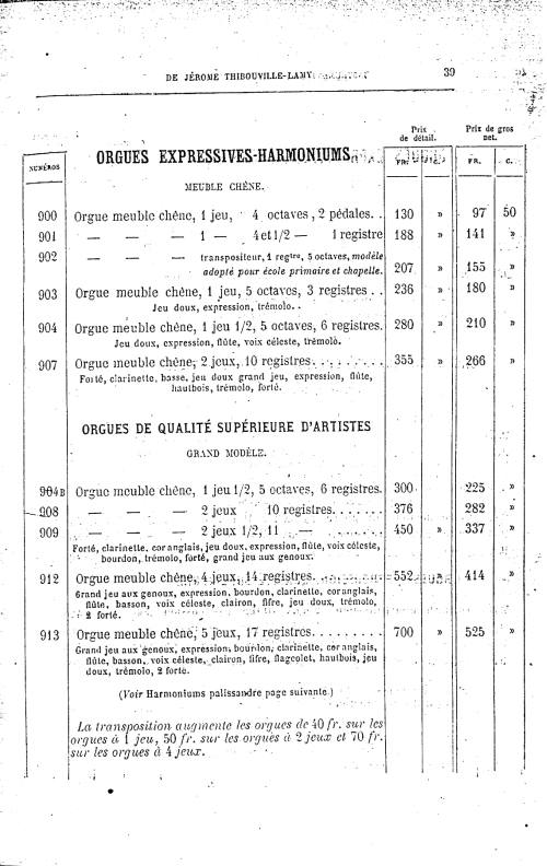 Catalogue 1867 de la maison de lutherie Jrme Thibouville-Lamy  Mirecourt.