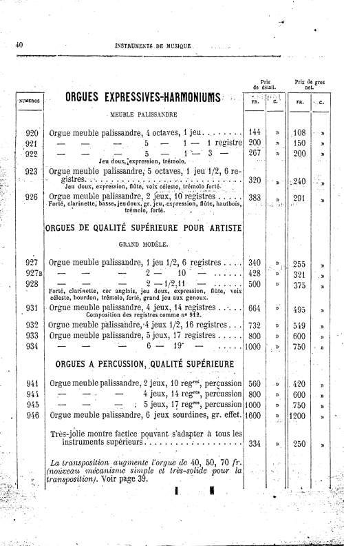 Catalogue 1867 de la maison de lutherie Jrme Thibouville-Lamy  Mirecourt.