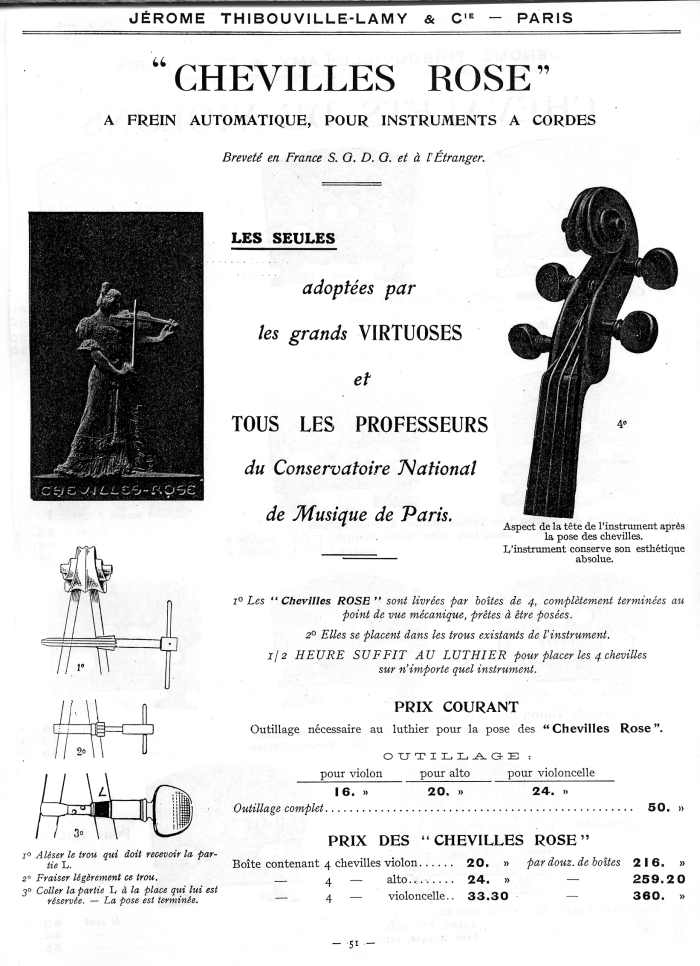 Catalogue 1912 de la maison de lutherie Jrme Thibouville-Lamy  Mirecourt.