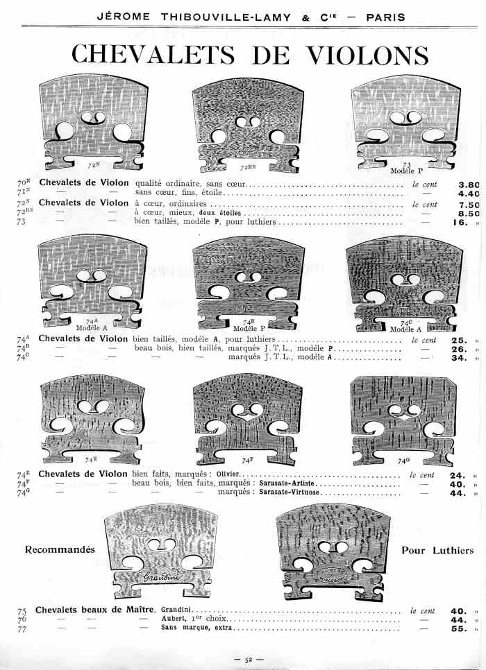 Catalogue 1912 de la maison de lutherie Jrme Thibouville-Lamy  Mirecourt.