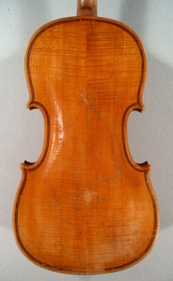 Violon entier baroque de Mirecourt. Fond.